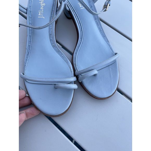 J. McLaughlin Helena Sandal - Size 7.5 - Pale Blue - Picture 6 of 11